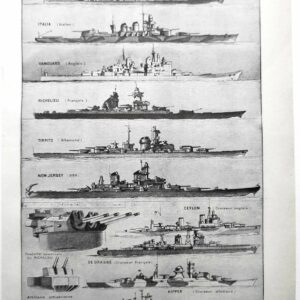 la flotte de cuirassés et de navires militaires emblématiques 1948