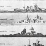 la flotte de cuirassés et de navires militaires emblématiques 1948