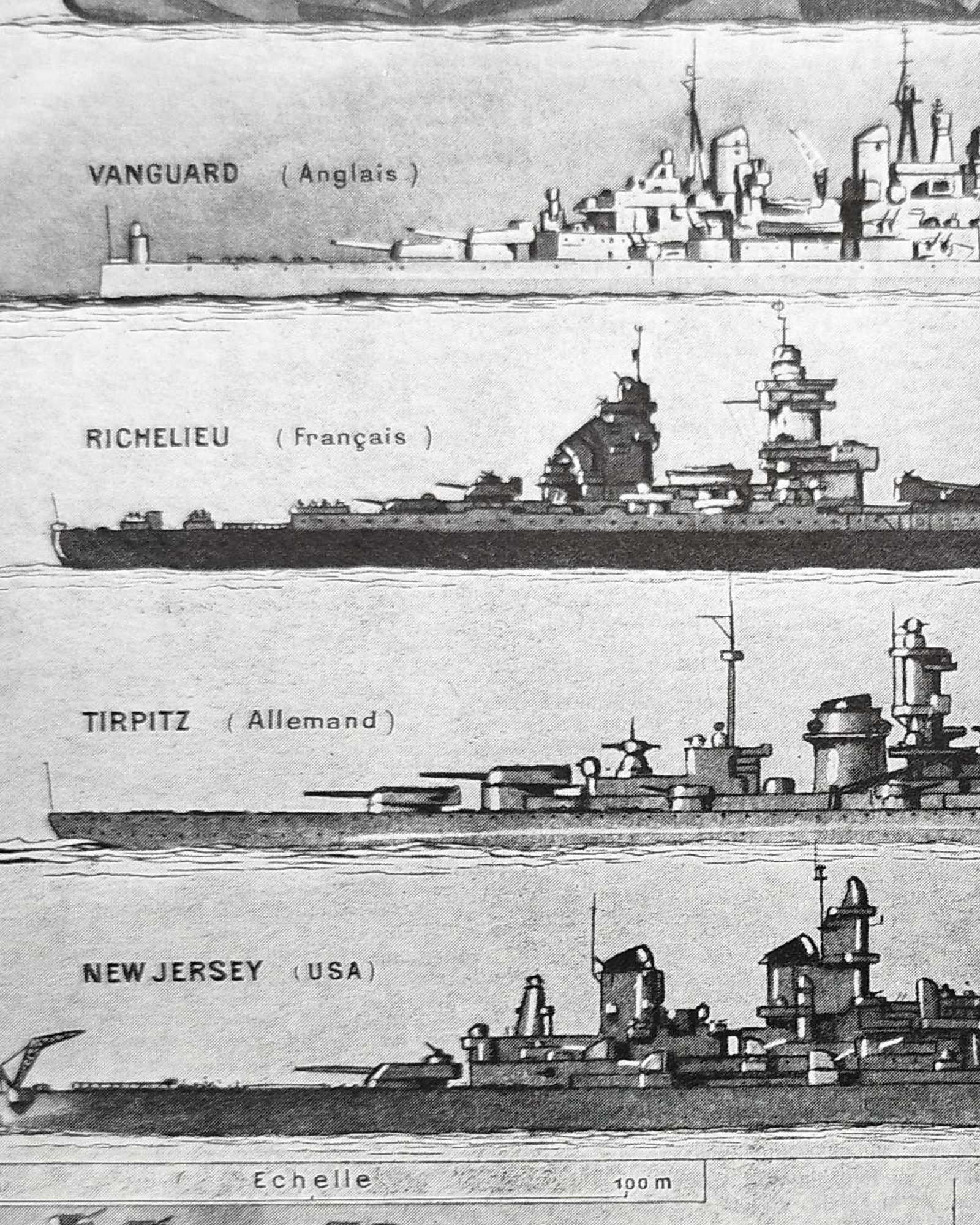 la flotte de cuirassés et de navires militaires emblématiques 1948