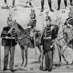 planche illustrée originale des tenues portées par les gendarmes