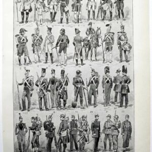 génie, uniforme et tenues, planche originale de 1948
