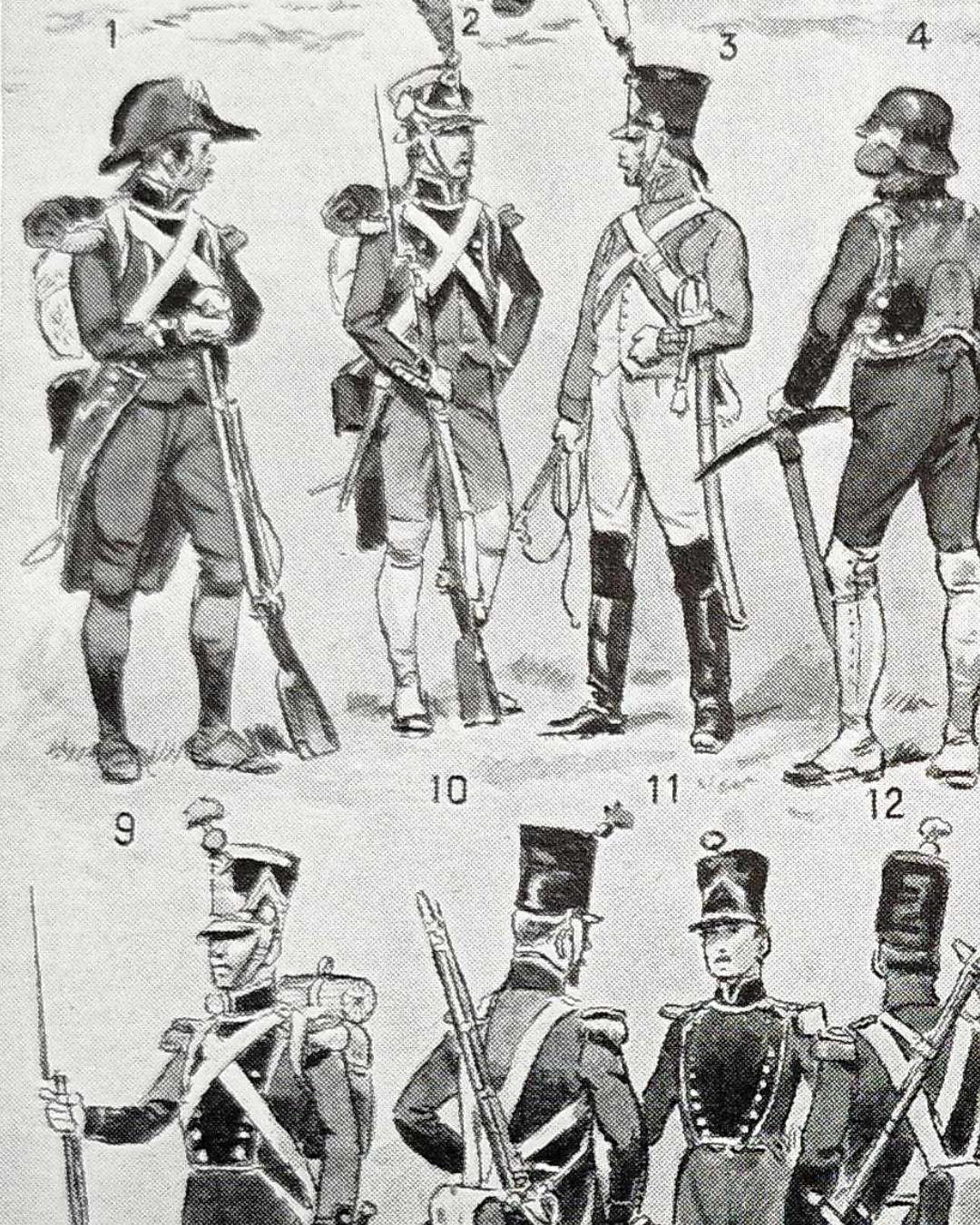 génie, uniforme et tenues, planche originale de 1948