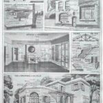 planche illustrée de 1949 sur l’architecture et la construction